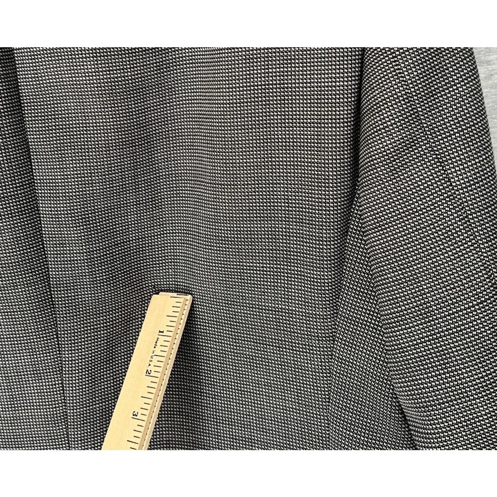 Boss‎ Sport Coat Mens 38R Black White The James4 100% Virgin Wool Blazer Jacket